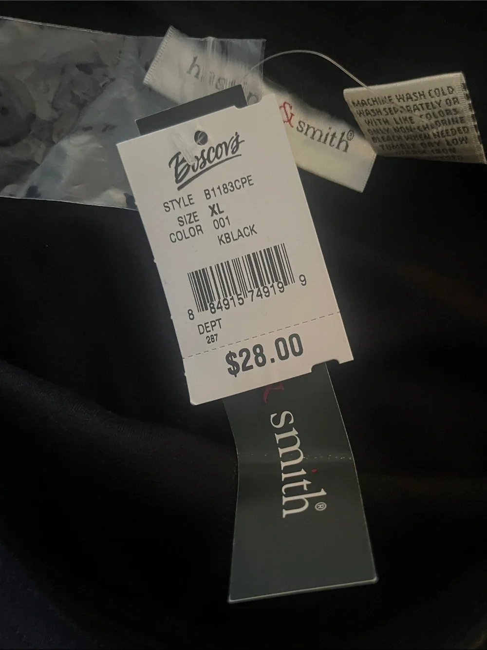 Hasting & Smith NWT Black Athletic Drawstring Shorts - Picture 6 of 6